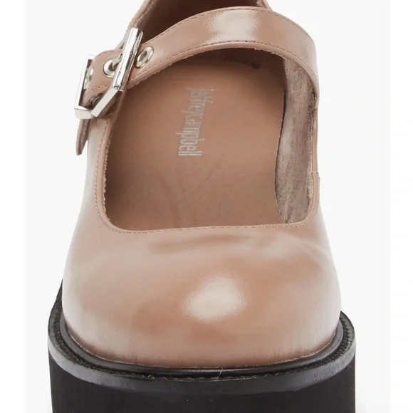 🆕Jeffrey Campbell Mary Jane Chunky Sole Platform Pump::Beige Box Khaki::NIB:: - Picture 4 of 10